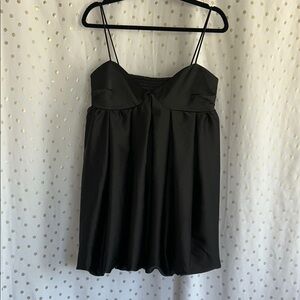 Divided Black Mini Dress